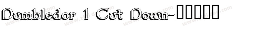 Dumbledor 1 Cut Down字体转换